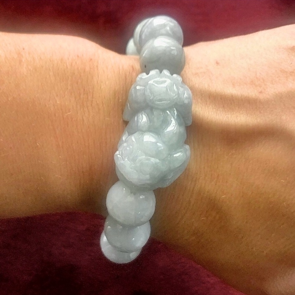 Jade Pixiu Bracelet Luck Charm for Good Fortune and Money